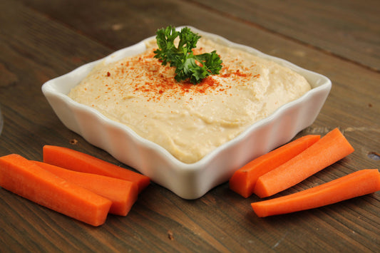 Carrot Sticks with Hummus