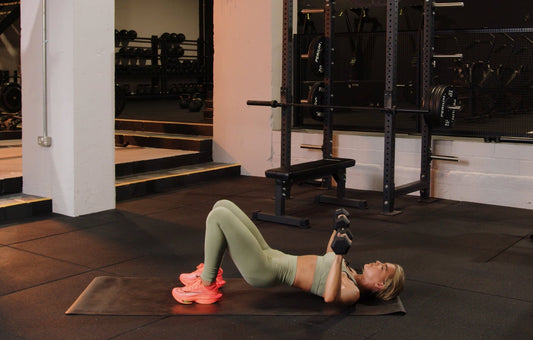 DB Floor Press and Glute Raise