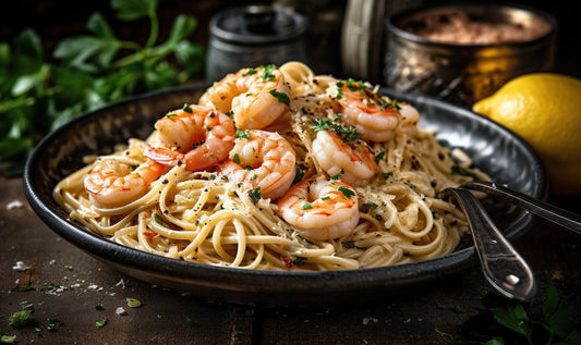 Garlic Butter Prawn Pasta