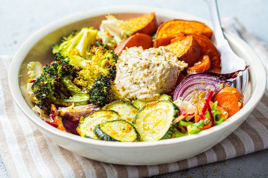 Leftover Root Veg and Turkey Bowl