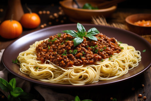 Lentil Bolognese with Spaghetti