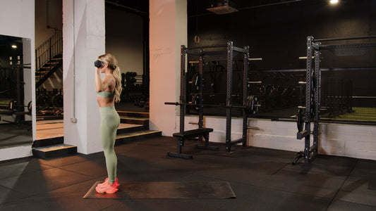 Lunge with over press