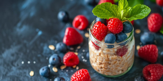Overnight Oats with Mixed Berries