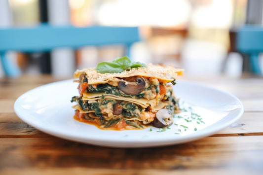 Mushroom and Spinach Lasagne